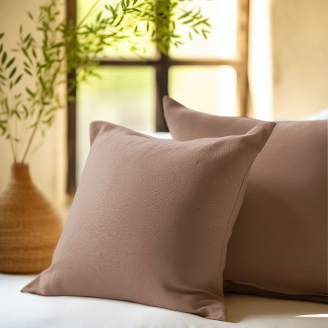 Simple Custom Mocha Brown Background Cushion (Creator Uploaded)