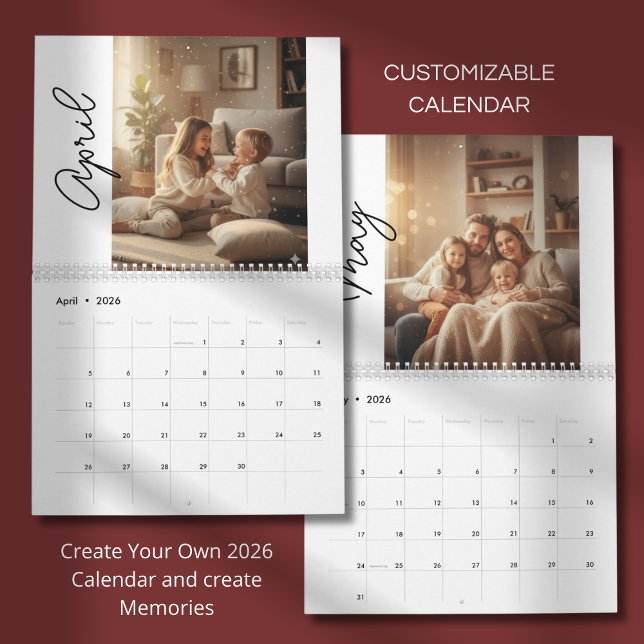 Simple Custom Modern Design Photo Calendar (Creator Uploaded)