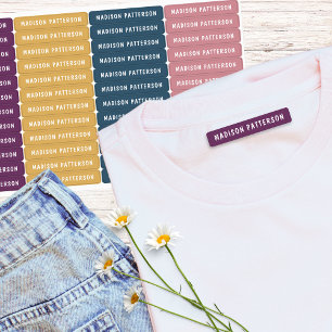Simple Custom Modern Personalised Name Clothing