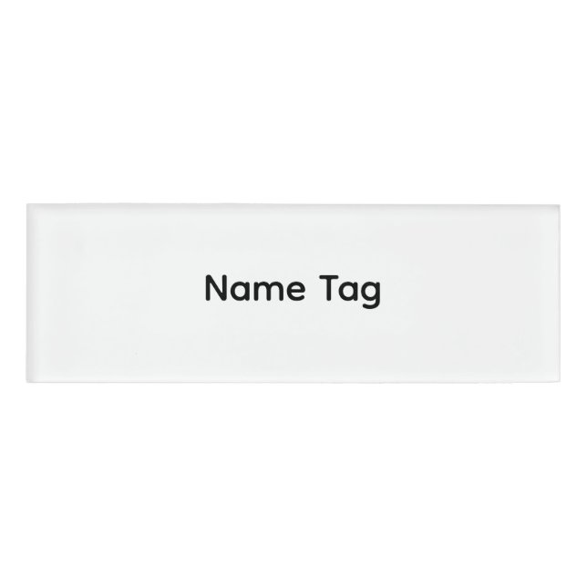 Simple Custom | Name Tag (Front)