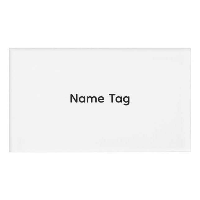 Simple Custom | Name Tag (Front)