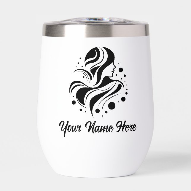 Simple Custom Personalise Logo Water Bottle  (Front)