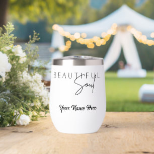 Simple Custom Personalise Logo Water Bottle 