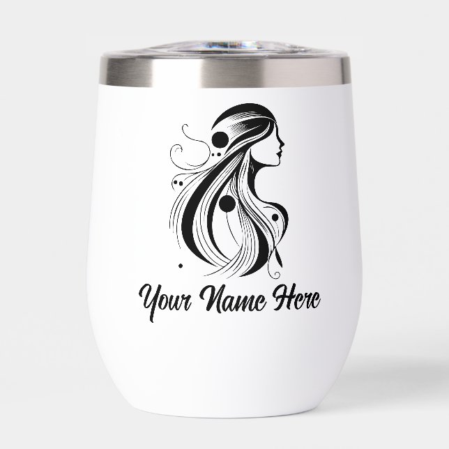 Simple Custom Personalise Logo Water Bottle  (Front)