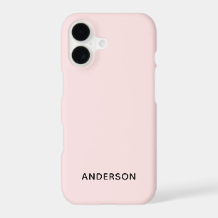 Simple Custom Personalised Pastel Pink 