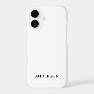 Simple Custom Personalised White