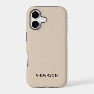 Simple Custom Personalized Beige