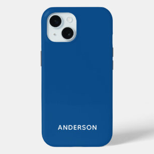 Simple Custom Personalized Cosmic Orange iPhone 15 Case