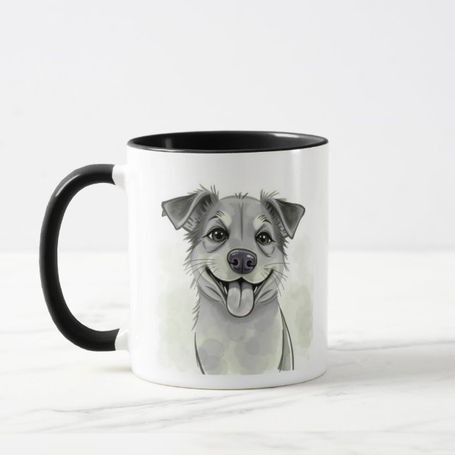 Simple Custom Pet Photo Mug With Name (Left)
