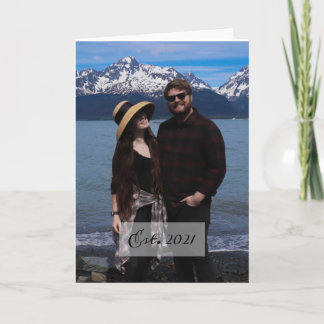 Simple Custom Photo Anniversary Card 
