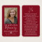 Simple Custom Photo Holy Dove Memorial Cards