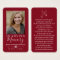 Simple Custom Photo Laminated Memorial Cards