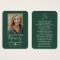 Simple Custom Photo Laminated Memorial Cards