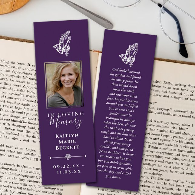 Simple Custom Photo Memorial Bookmarks (Creator Uploaded)