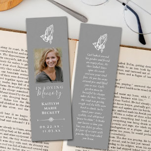 Simple Custom Photo Memorial Bookmarks