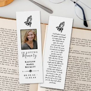 Simple Custom Photo Memorial Bookmarks