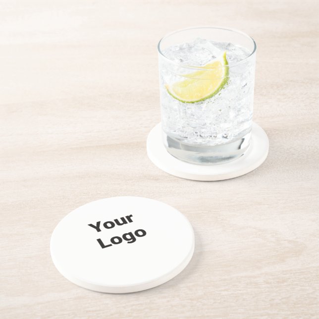 Simple custom QR code add you name logo Classic Ro Coaster (Side)