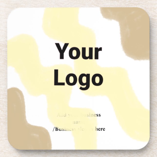 Simple custom QR code add you name logo Classic Ro Coaster (Front)