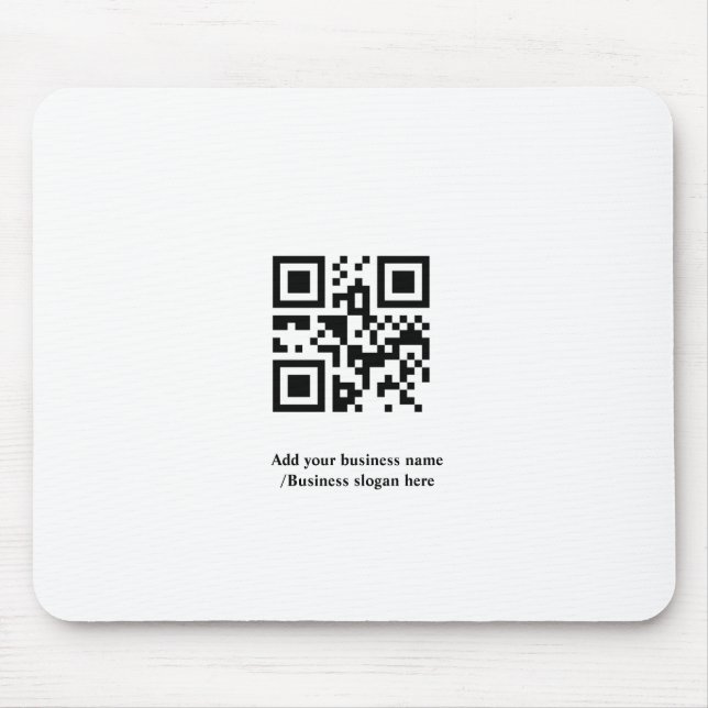 Simple custom QR code add you name logo Classic Ro Mouse Pad (Front)