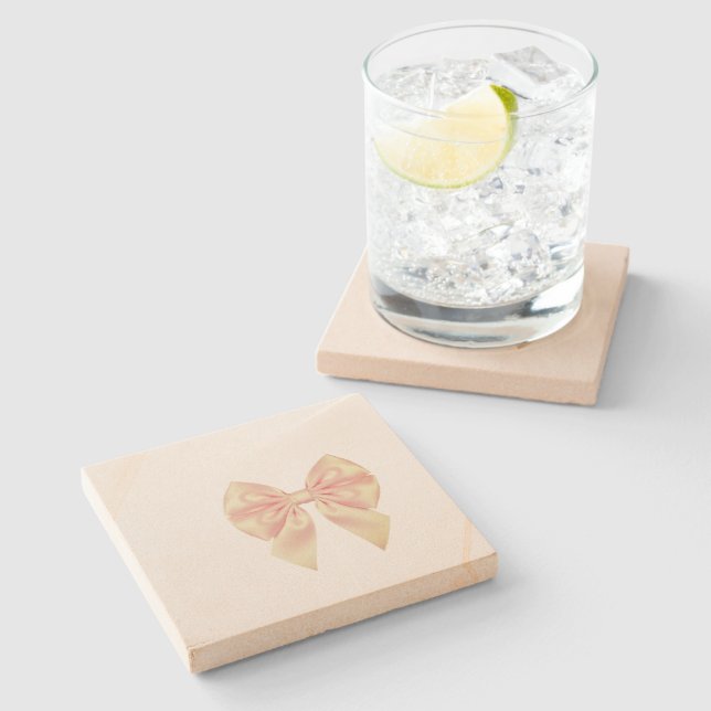 Simple custom QR code add you name logo Classic Ro Stone Coaster (Side)
