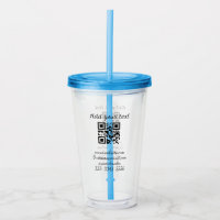 simple custom QR code add your name text  Classic 