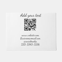 simple custom QR code add your name text Classic