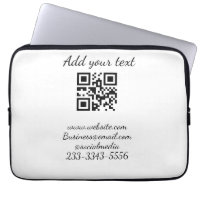 simple custom QR code add your name text Classic