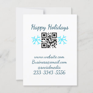 simple custom QR code add your name text Classic Postcard