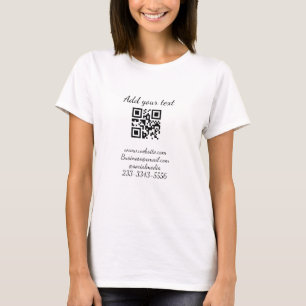 simple custom QR code add your name text  Classic  T-Shirt