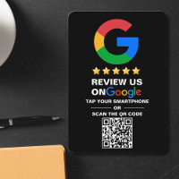 Simple Custom Qr Code Google Review Business Black