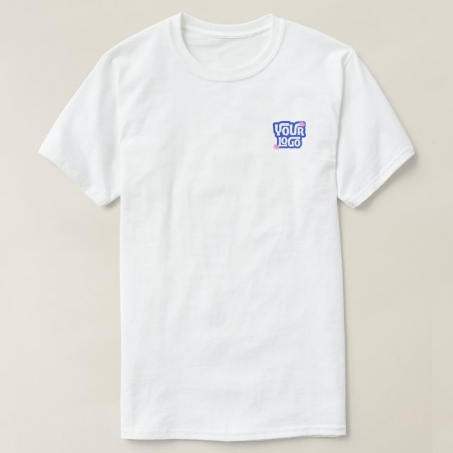 Simple Custom Small Logo Promotional T-Shirt (Design Front)