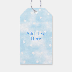 Simple Custom Stars Sky Watercolor Gift Tags