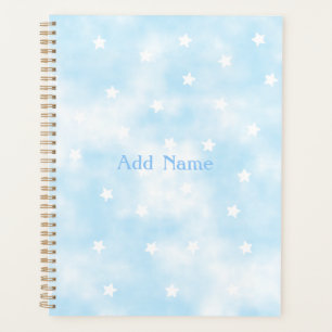 Simple Custom Stars Sky Watercolor Planner