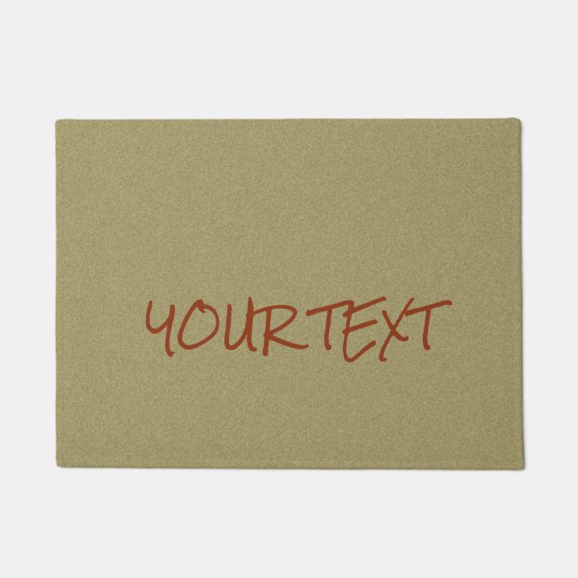 Simple Custom Text and Colour Doormat (Front)