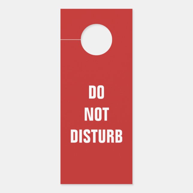 Simple custom text double-side door hanger (Front)