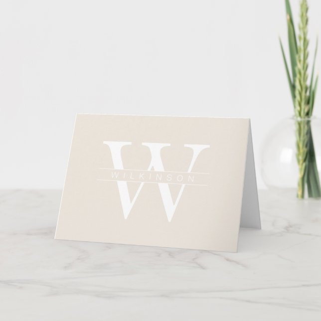 Simple custom wedding thank you card (Front)