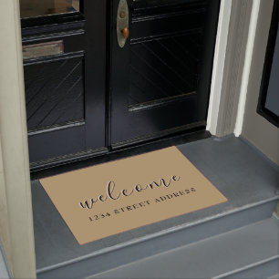Simple Custom Welcome Message & Address Doormat