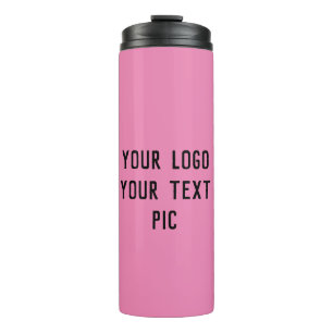 simple custom yellow blue watercolor add logo mini thermal tumbler