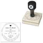 Simple customisable cottage law food rubber stamp