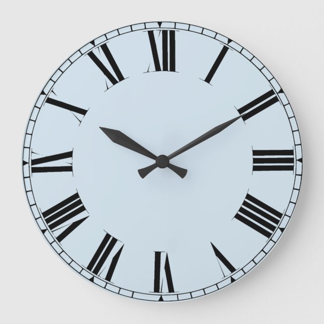 Simple customisable roman numerals large clock (Front)