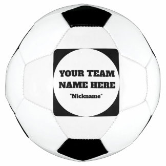 Simple Customisable Soccer Team Name  Soccer Ball