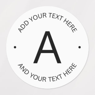 Simple Customisable text   White & Black