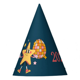 Simple Customizable Retro New Years Eve Party Hat