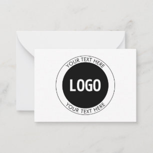 Simple Customizable Text & Your Logo or Image Card