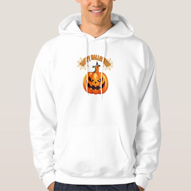 simple custoom happy hallowen hoodie (Front)
