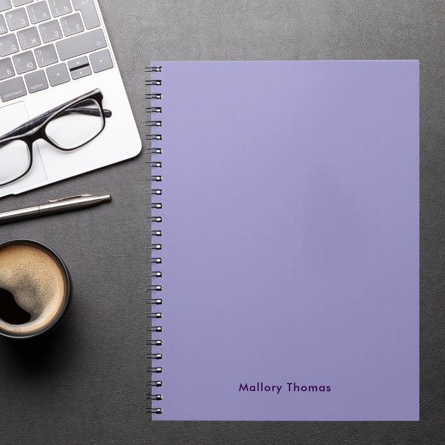 Simple Cute Aesthetic Colourful Bold Purple Notebook (Creator Uploaded)