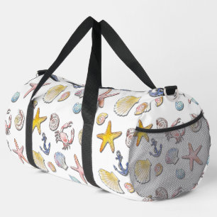 Simple Cute Beach Design Duffle Bag