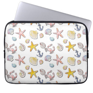 Simple Cute Beach Design Laptop Sleeve