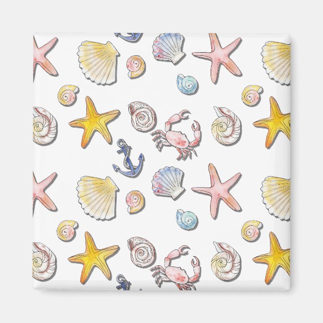 Simple Cute Beach Design  Magnet (Front)