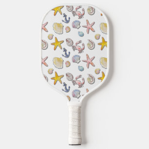 Simple Cute Beach Design Pickleball Paddle